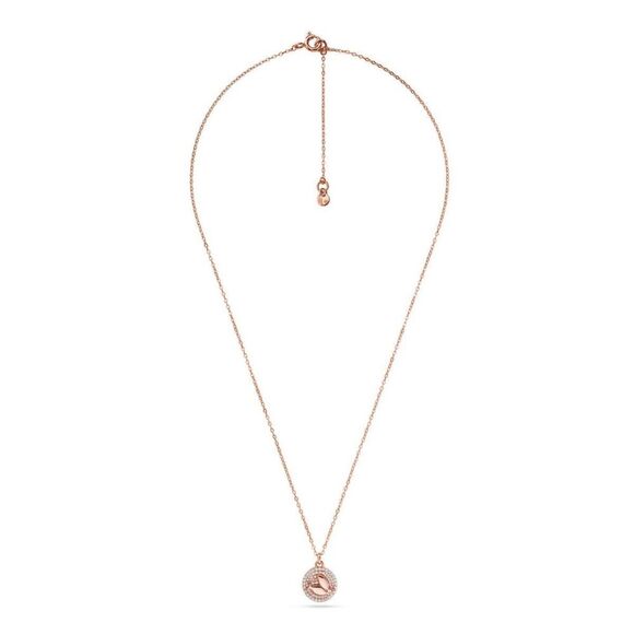 New! MICHAEL KORS Crystal Zodiac Pisces Gold-plated Sterling Silver Necklace - Picture 4 of 12